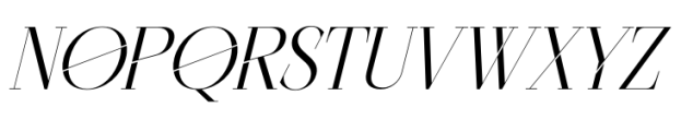 Cisnero Italic Font UPPERCASE