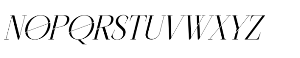 Cisnero Italic Font LOWERCASE