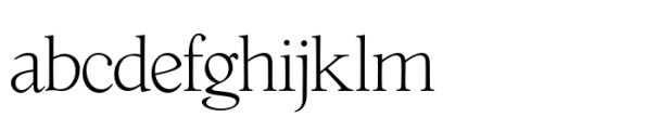 Cita Pro Thin Font LOWERCASE