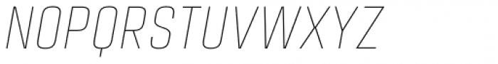 Citadina Thin Italic Font UPPERCASE