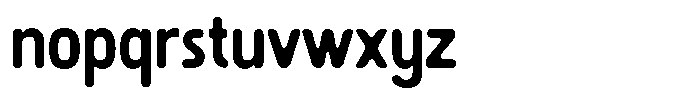 Citizen Rounded Font LOWERCASE