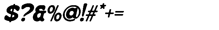 Citrion Italic Font OTHER CHARS