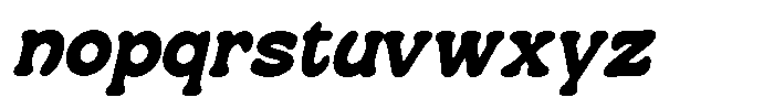 Citrion Italic Font LOWERCASE