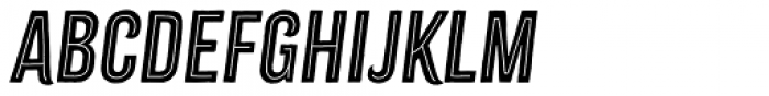 Citrus Gothic Inline Italic Font UPPERCASE