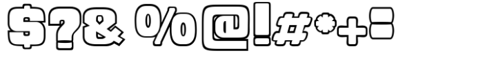 City Tour Outline Font OTHER CHARS
