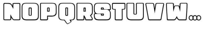 City Tour Outline Font UPPERCASE