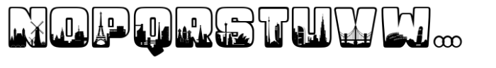 City Tour Travel Font UPPERCASE