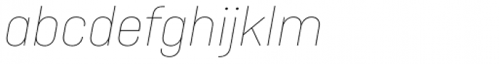 Ciutadella Display Thin Italic Font LOWERCASE