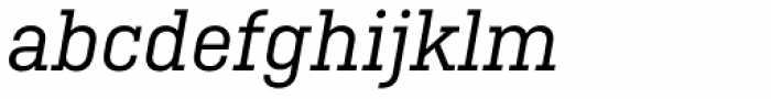 Ciutadella Slab Regular Italic Font LOWERCASE