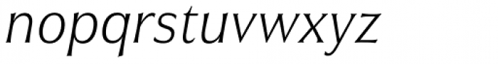 Civane Cond Thin Italic Font LOWERCASE