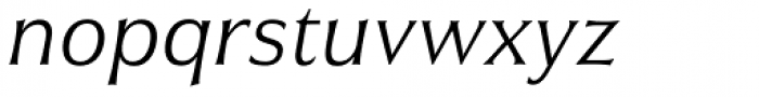 Civane Norm Light Italic Font LOWERCASE