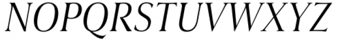 Civane Serif Condensed Book Italic Font UPPERCASE
