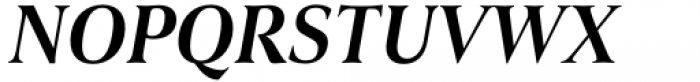 Civane Serif Condensed Demi Italic Font UPPERCASE