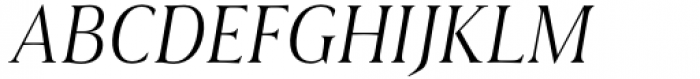 Civane Serif Condensed Light Italic Font UPPERCASE