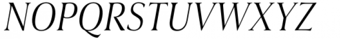 Civane Serif Condensed Light Italic Font UPPERCASE