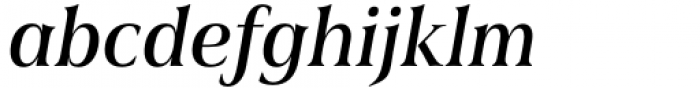 Civane Serif Condensed Medium Italic Font LOWERCASE