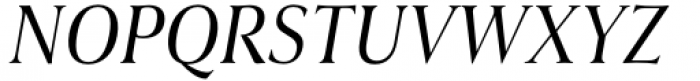 Civane Serif Condensed Regular Italic Font UPPERCASE