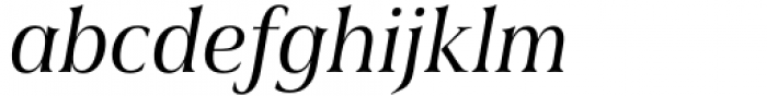 Civane Serif Condensed Regular Italic Font LOWERCASE
