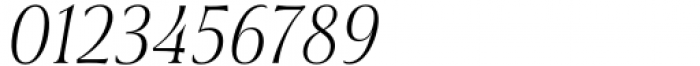 Civane Serif Condensed Thin Italic Font OTHER CHARS