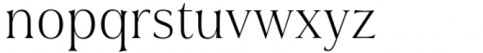 Civane Serif Condensed Thin Font LOWERCASE