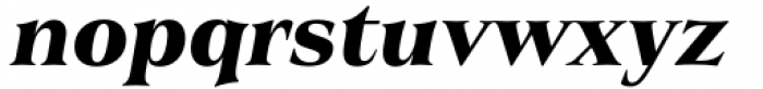 Civane Serif Extended Black Italic Font LOWERCASE