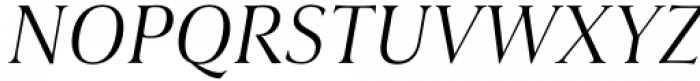 Civane Serif Extended Book Italic Font UPPERCASE