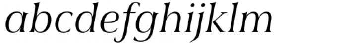 Civane Serif Extended Book Italic Font LOWERCASE
