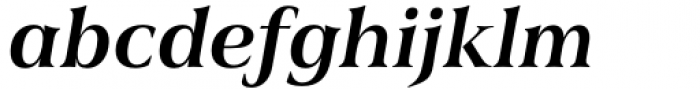 Civane Serif Extended Demi Italic Font LOWERCASE
