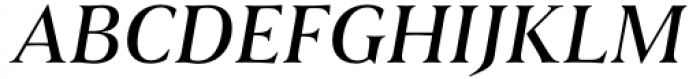 Civane Serif Extended Medium Italic Font UPPERCASE