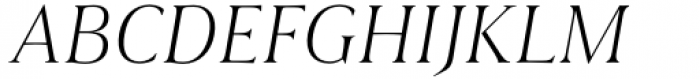 Civane Serif Extended Thin Italic Font UPPERCASE
