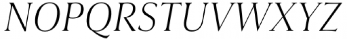 Civane Serif Extended Thin Italic Font UPPERCASE