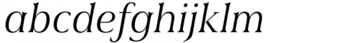Civane Serif Norm Book Italic Font LOWERCASE