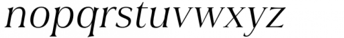 Civane Serif Norm Book Italic Font LOWERCASE