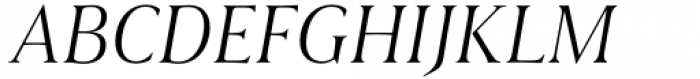 Civane Serif Norm Light Italic Font UPPERCASE