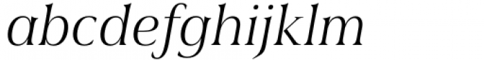 Civane Serif Norm Light Italic Font LOWERCASE