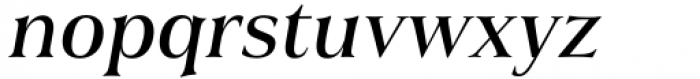 Civane Serif Norm Medium Italic Font LOWERCASE