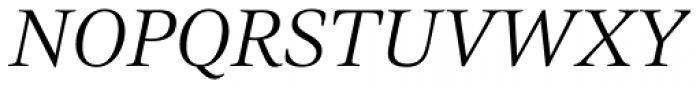 Civita Light Italic Font UPPERCASE
