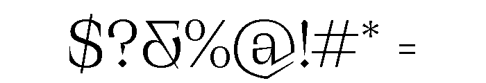 Cirka Font OTHER CHARS