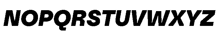 Citerne BlackItalic Font UPPERCASE