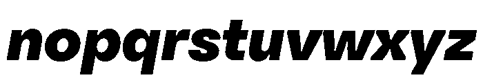 Citerne BlackItalic Font LOWERCASE