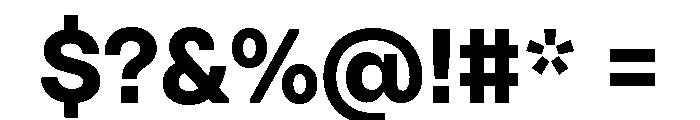 Citerne Bold Font OTHER CHARS