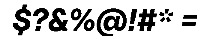 Citerne BoldItalic Font OTHER CHARS