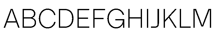 Citerne Extralight Font UPPERCASE