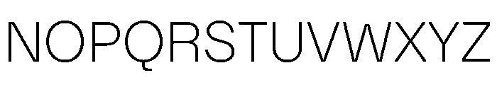 Citerne Extralight Font UPPERCASE