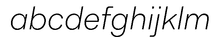 Citerne ExtralightItalic FONT