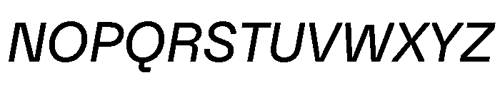 Citerne Italic Font UPPERCASE