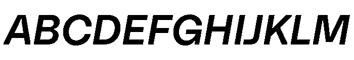 Citerne MediumItalic Font UPPERCASE