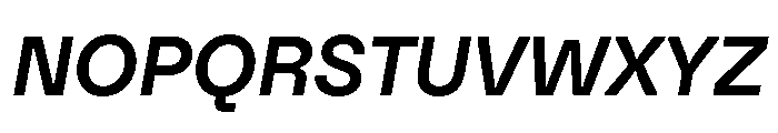 Citerne MediumItalic Font UPPERCASE