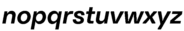 Citerne MediumItalic Font LOWERCASE