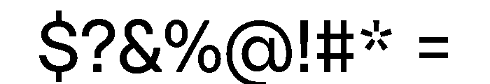 Citerne Regular Font OTHER CHARS